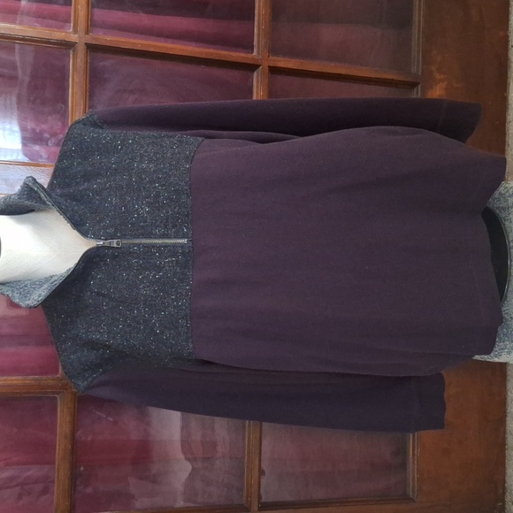 Banana Republic Pullover Mens XL Purple 1/4 Zip Sweater Long Sleeve Casual - Picture 2 of 9